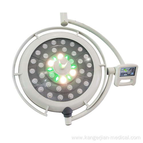 LED500 led ceiling mount surgical shadowless operating lamp with single arm head for operating room